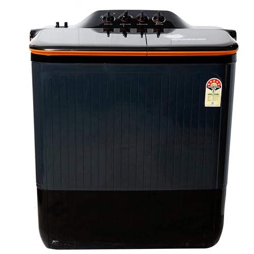 Image of Lloyd Havells Elante Pluss 12 Kg 5 Star Semi-Automatic Top Load Washing Machine (GLWS125EPHVG Dark Grey Tub With Orange Lids)