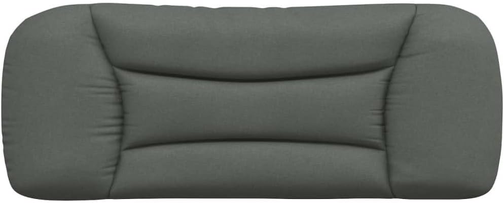 vidaXL Headboard Cushion Hvar, Upholstered Pillow Back Headboard, Decorative Hanging Headboard Pillow for Bedroom, Dark Gray 39.4" Fabric