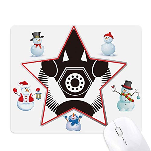 Tapis de souris bonhomme de neige pour éviter les frottements du poignet