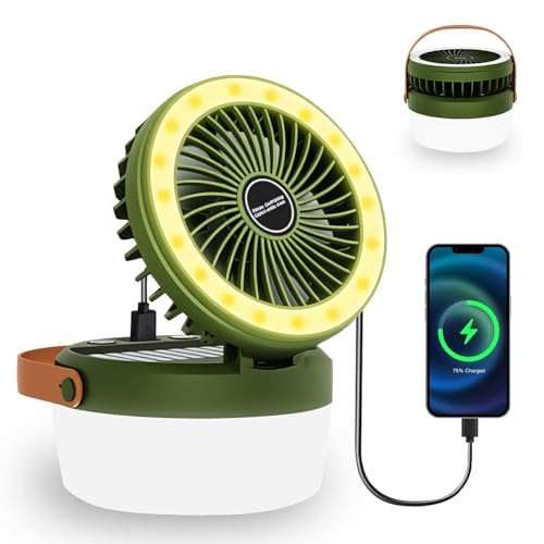 3-in-1 Camping Fan with Light
