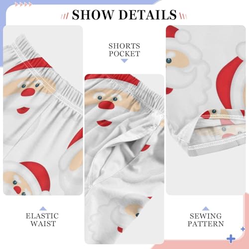 Boys' Pants Christmas Santa Claus Funny Cartoon Long Bottoms Jogger Pants Elastic Waist Trousers with Pockets S-XL4