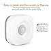 PIR Motion Sensor Smart Home Security Burglar Alarm Wireless 2.4GHz WiFi Motion Detection Sensor Real-time Monitoring Day or Night Support Free APP Mode & Emergency Alert Push, for Indoor Outdoor