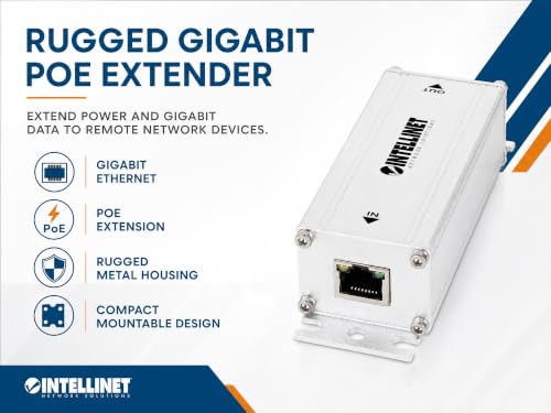 Intellinet Gigabit PoE++ Extender Repeater, 802.3bt, 65W, IP30 | IEEE 802.3af/at/bt compliant, 10/100/1000 Mbps pass-through, wall mount, short-circuit and overload protection miniatura 4