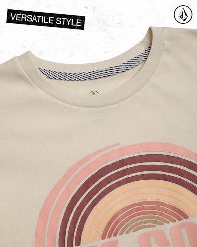 Image of Volcom Girls Shirts - Casual Crewneck Short Sleeve Graphic Tee Trendy Tops - Breathable Girls Summer Clothes