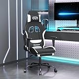 Brokky Gaming-Stuhl mit Massage & Fußstütze Gamer Stuhl Gaming Chair Office Chair BüRostüHle...