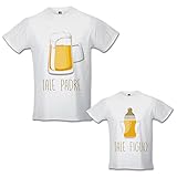 Coppia di T-Shirt Magliette Papa' E Figlio/Figlia Idea Regalo Festa del Papa' Tale Padre Tale Figlio...