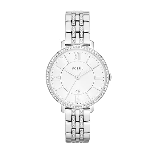 Fossil Damen Analog Quarz Uhr mit Edelstahl Armband ES3545