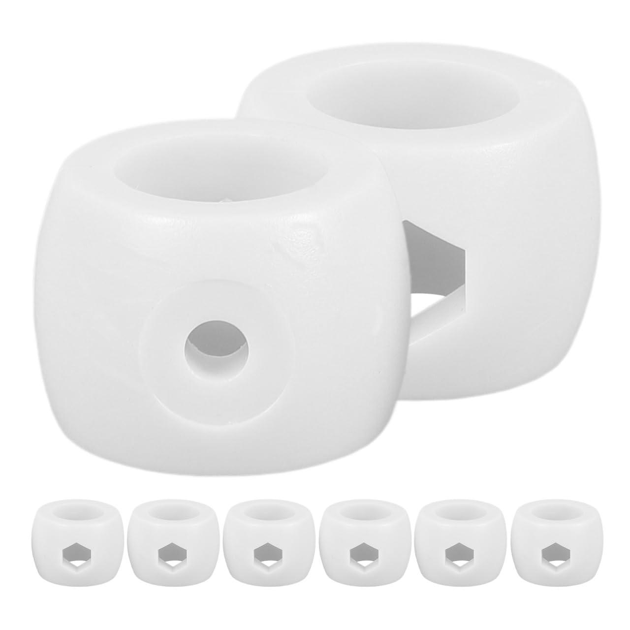 BRIGHTFUFU 8pcs Plastic Foosball Goal Rod Positioner Replacement Parts Locator Ring for Enhanced Tabletop and Office