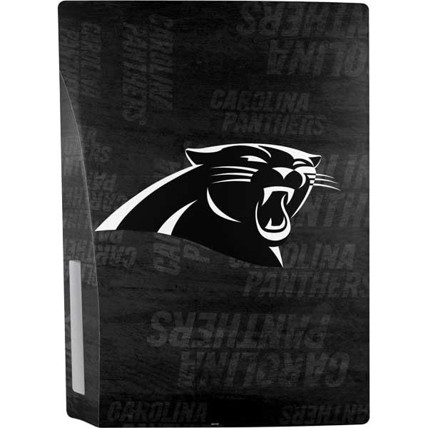 Skinit Decal Gaming Skin Compatible with PS5 Bundle - Officially Licensed NFL Carolina Panthers Black & White Design