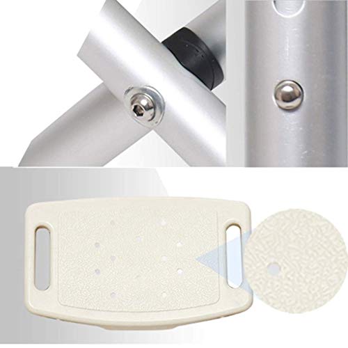 Tabouret médical portable de douche avec hauteur réglable pour senior - 6
