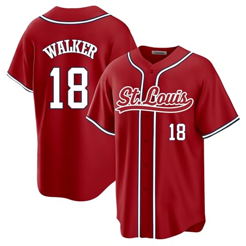 Custom Mens/Women/Youth ST. Louis RED Jordan Walker Baseball Stitched T-Shirt