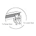 Prime-Line 163589 By-Pass Wardrobe Track Kit, 48 In. Opening, Dial-Adjusting Rollers, Steel, 7/8 In., Plastic Wheels (Single Pack)
