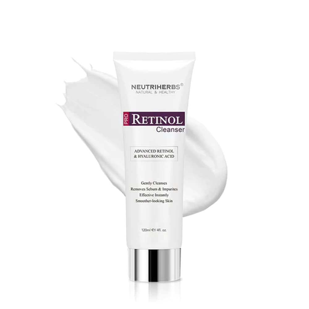 Neutriherbs Pro Retinol Cleanser. Advanced Retinol and Hyaluronic Acid, Effective Instantly with Smoother Looking Skin