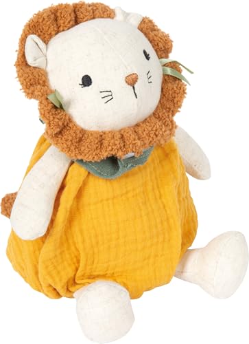 Small Foot Jouets pour bébés Peluche « Little Lion », Lion en Tissu Mousseline, pour bébés et Jeunes Enfants, 12776