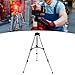 1.2M Optical Level Tripod, Aluminum Tripod with 5/8in Screw Collapsible Legs Light Non Slip Portable Carrying Pouch Included