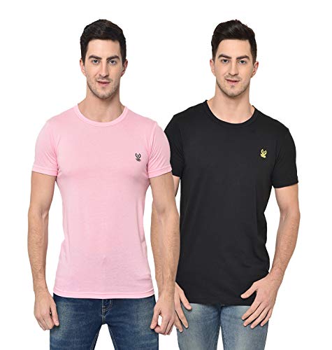 Image of Mack Jonney Regular Fit Multicolor Mens Tshirts(Pack of 2-MACK632555)
