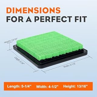 HIPA HRX217 Air Filter for Honda GCV160 HRX 217 HRR216 HRC216 HRT216 HRB216 HRS216 HRB217 HRZ216 Walk-Behind Lawn Mower Engine 2Pack