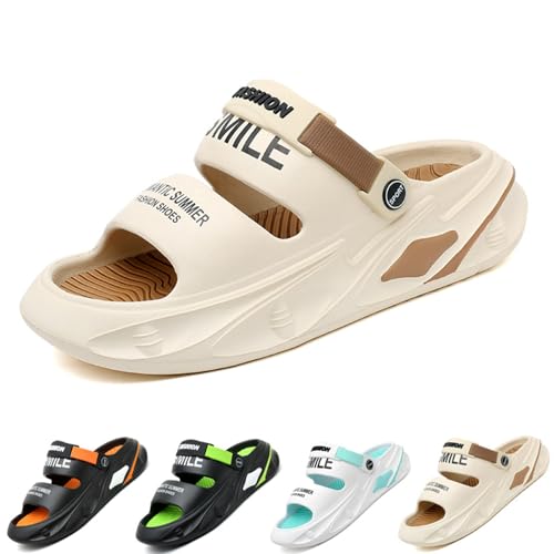 LELEBEAR Sandals Couple 2024 Summer Hole Shoes, Sporty Beach Sandals with Thick for the Summer