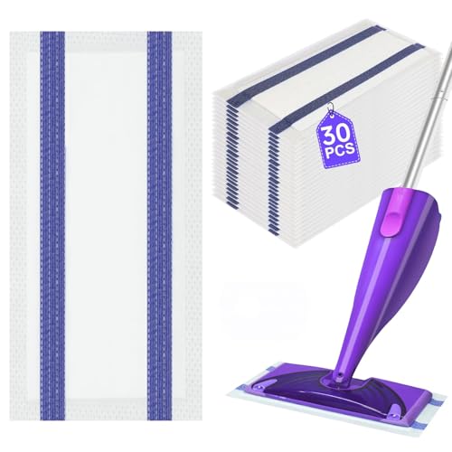 Mop Refill Pad for Flash Powermop Microfiber Mop for All floors Cleaning Disposable Mops Efficiently Absorb Water and Powerful Stain Removal (30)