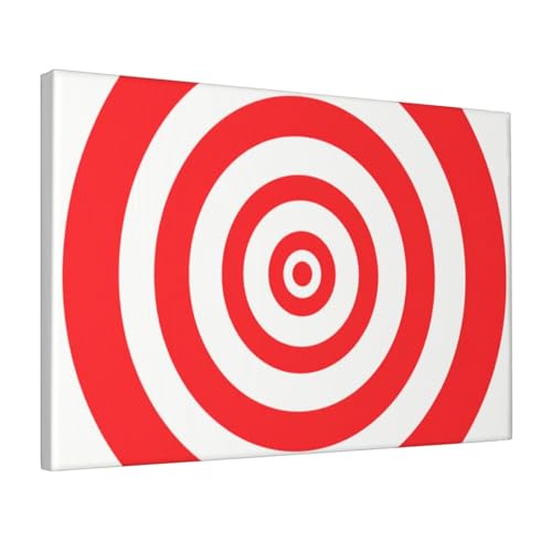 Lienzo decorativo en espiral rojo que llena de energía tu salón, cuadro enmarcado de 30x45 cm