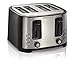 Hamilton Beach Extra Wide Slot Toaster with Defrost and Bagel Functions Shade Selector, Toast Boost, Auto-Shutoff and Cancel Button, 4 Slices, Black