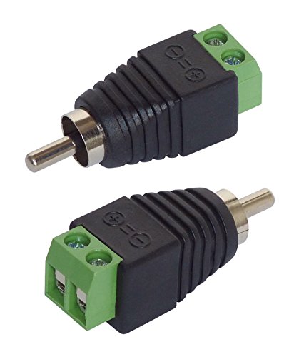 Unbekannt Adaptador RCA - Conector RCA, 2 unidades