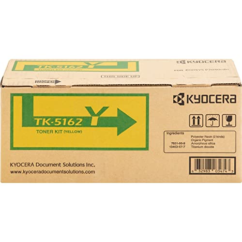 TK-5162Y toner laser jaune Kyocera pour imprimer tous vos dossiers d'équipe