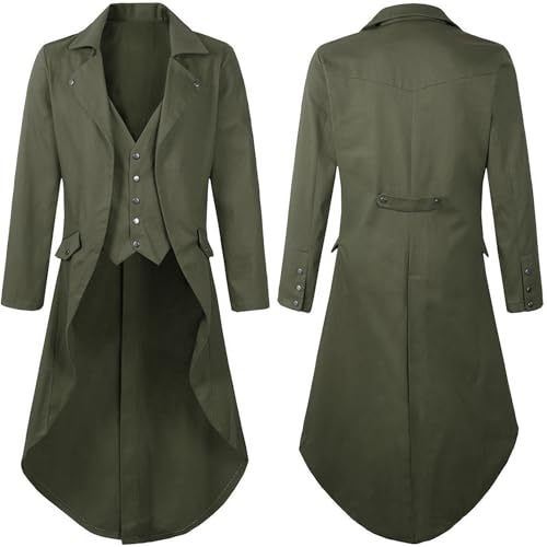 Chaqueta cosplay gótico hombres vestido corte formal fiesta Halloween y teatro