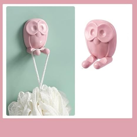 Amazon 歯ブラシスタンド かわいいフクロウ歯ブラシホルダーの壁に取り付けられた歯のブラシホルダーのバスルームの歯ブラシホルダーバスルームオーガナイザー1ピース Color Pink 歯ブラシスタンド ホーム キッチン オンライン通販