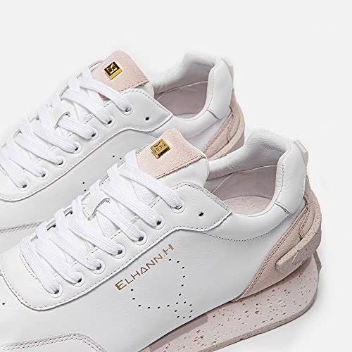 Image of ELHANN.H Sneaker Combines Simple Lines with a Dynamic Style. The MKX Finish of its Midsole Brings a Vintage Look to The Shoe.