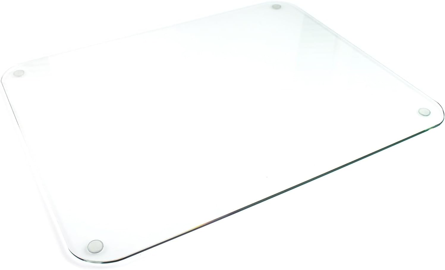 Floortex Glaciermat Reinforced Glass Executive Desk Mat 19" x 24" (FCDE1924G)