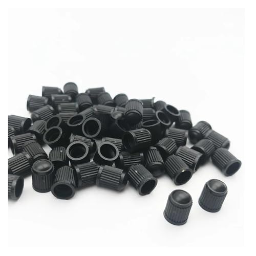 Tapas para válvula de neumático de bicicleta y motocicleta, plástico negro, forma de cúpula con anillo O, 12 piezas miniatura 2
