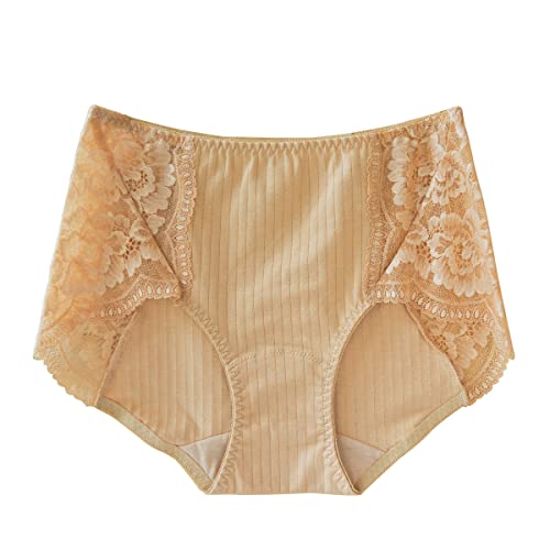 レディースショーツ 綿95% レース 花柄 伸縮性 通気性 柔らか 上品 シンプル 女性 下着 インナー ランジェリー スタンダード 快適 s612 M beige yn