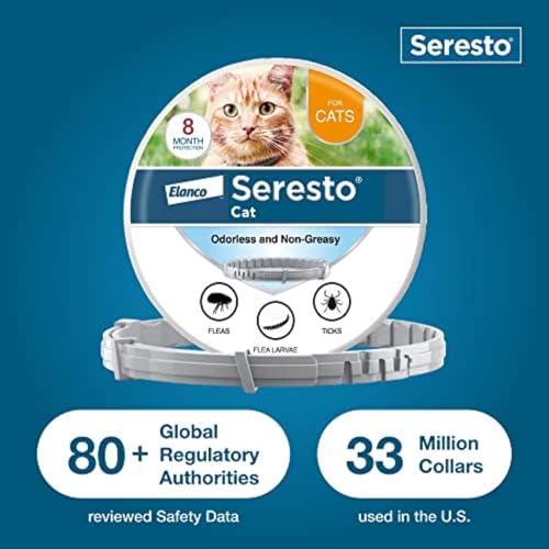 Seresto CA8524001AM Cat Vet-Recommended Flea & Tick Treatment & Prevention Collar thumb #6