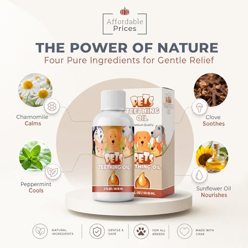 Image of Punkin Butt for Pets Puppy Teething Oil to Stop Chewing and Relieve Discomfort | All Natural, Organic, Safe for Dogs, Chemical-Free (2 oz)