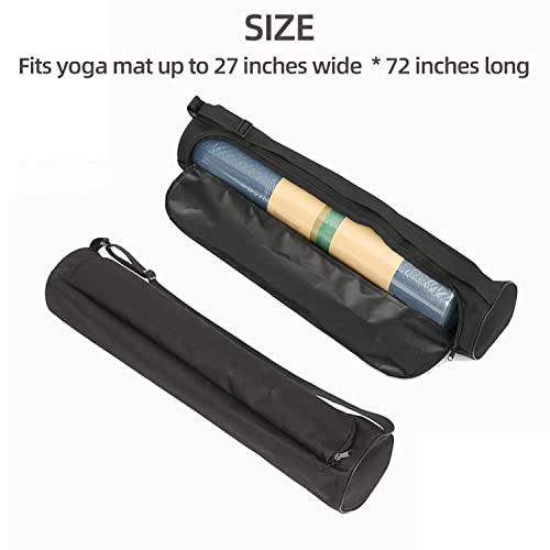 Eveme Yoga Mat Bag For Women & Men,Travel Yoga Gym Bag For 1/4" 1/3" Thick Exercise Yoga Mat, Fitness Mat Bag,Sprot Mat Pouch,Full-Zip Yoga Mat For Class Workout Park And Adjustable Strap #TOP1