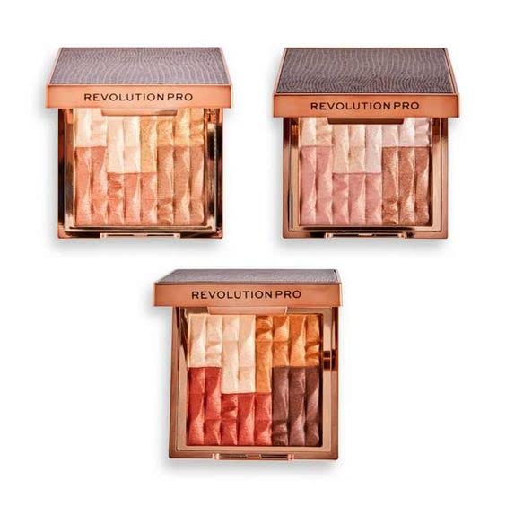 Revolution Pro- Goddess Glow Shimmer Brick Bronzer- Sublime (Peach-medium/olive skin tones) | Highly-Pigmented Powder | Easy-to-blend Formula, For a Silky and Luminous Effect | Cruelty Free -8 gm - Image 6 thumbnail