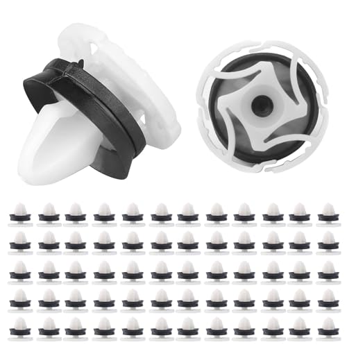 Amztour 50 Pezz Clip di Fissaggio Pannello Porta per Portiera Auto OEM 7703077476 Clips Auto Portatile per Peugeot 308 Citroen DS4 Renault Megane III E Laguna III