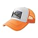 Casquette de baseball unisexe avec imprimé échelle en pierre, filet à l'arrière et fermeture snapback réglable - pour homme et femme, Orange, taille unique