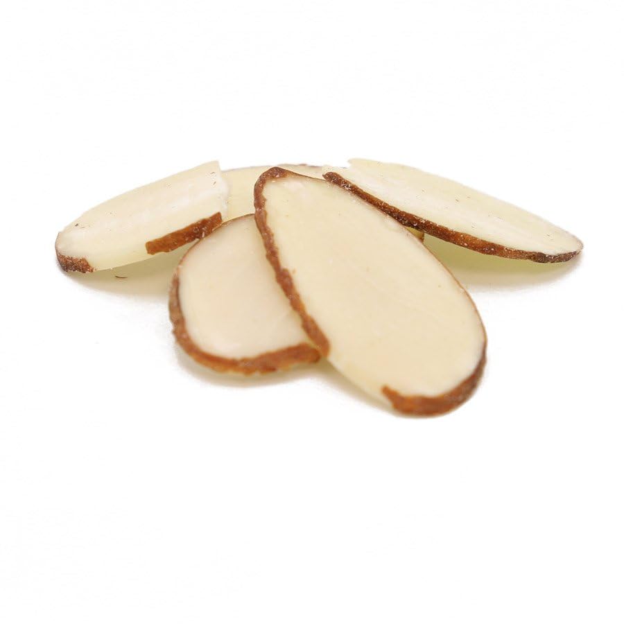 C.J. Dannemiller Sliced Almonds, Bulk 25 LB Box, Sliced RAW Almonds Perfect for Snacking, Baking, Cooking