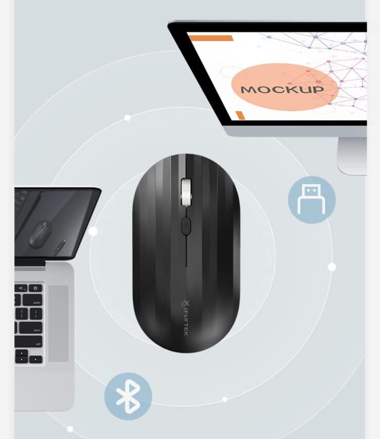 iFLYTEK A.I.Smart Mouse M110 connected to laptop and desktop