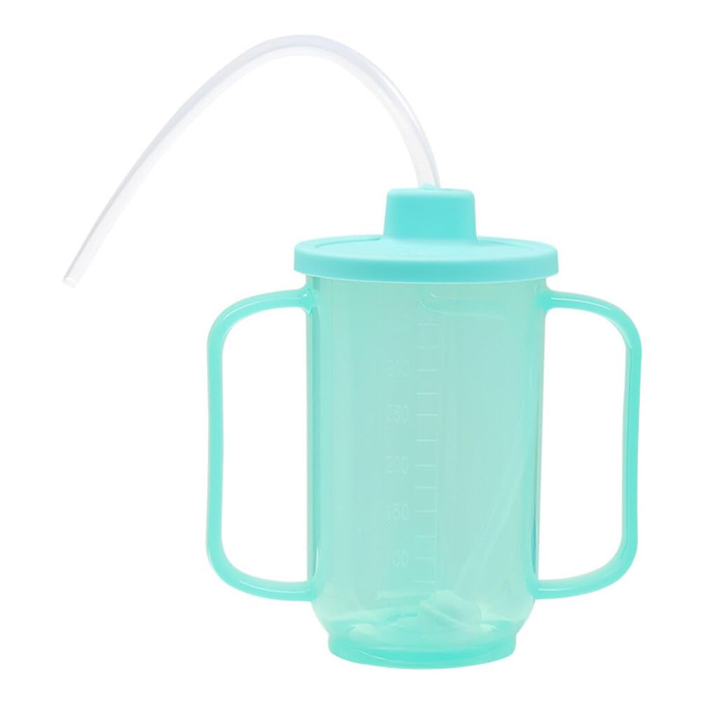 Healeved Sippy Cup Straw and Lid Spill Proof Water Cup for Elderly Disabled Patients