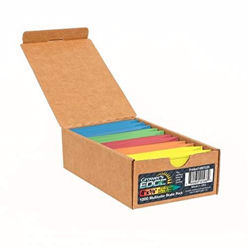 Grower's Edge 801035 Plant Stake Labels - Multicolor (1000/Box)