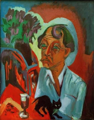 Lienzo decorativo Frauenbildnis de Kirchner 60x90cm con acabado artístico de alta calidad