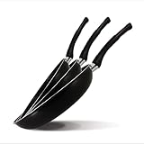 MENASTYL - Set de 3 poêles MARCEL 20, 24 et 28cm - 6014121 - aluminium forgé compatible tous feux dont induction - Made in France