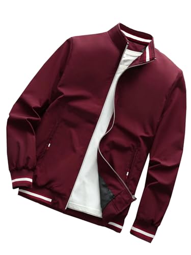 Image of TAGAS Men's Regular Fit Zip-Up Casual Jacket for MENS || Bomber Jacket for Men || Stylish Jacket For Men ||Men's Regular Fit Zip-Up Casual jacket|| bomber jacket for men (MJ-9090)