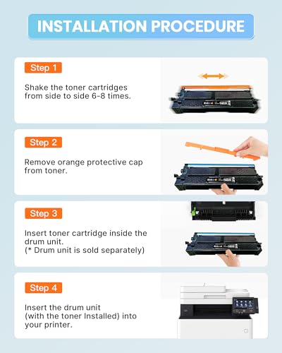 Image of E-Z Ink TN635 Toner Cartridge with MFC-L8930CDW Compatible for Brother TN635 TN 635 TN-635 High Yield to Use with MFC-L8730CDW HL-L8430CDW HL-L8570CDW MFC-L8970CDW EX575 Printer (4 Pack, with Chip)