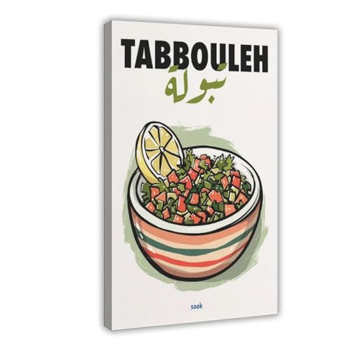Toile Taboulé Libanais idée cadeau originale pour anniversaire et crémaillère