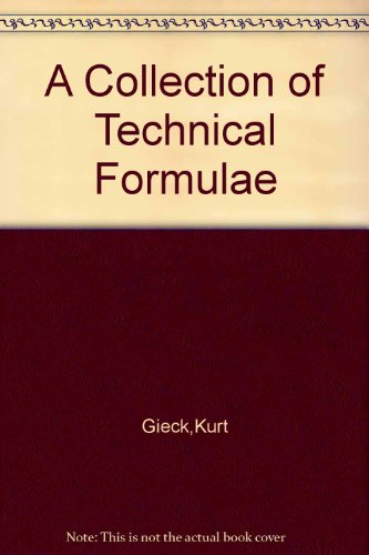 A Collection of Technical Formulae 3920379136 Book Cover