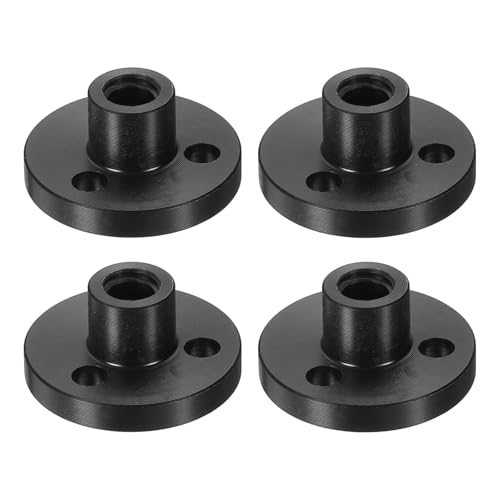 QUARKZMAN 4pcs Tuerca De Plástico POM Para Tornillo Sin Fin T5x4 (Roscado ACME, Paso 1mm, Avance 4mm, 4 Entradas) Diámetro 5mm Tuerca De Plástico POM Para Tornillo Sin Fin T5 Del Eje Z